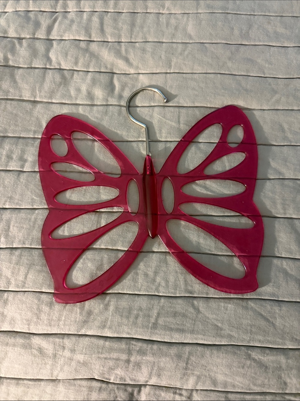 Pink Butterfly Scarf & Accessory Hanger